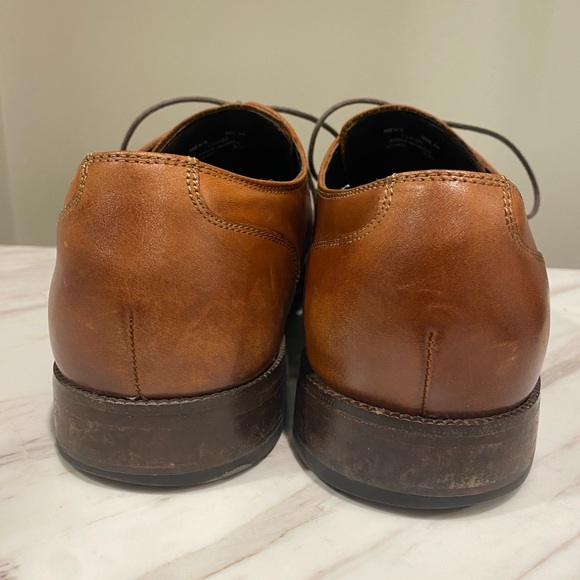 Cole Haan C24120 Tan Men’s US10.5M India Leather Captoe Oxfords Dress Shoes - Picture 4 of 11